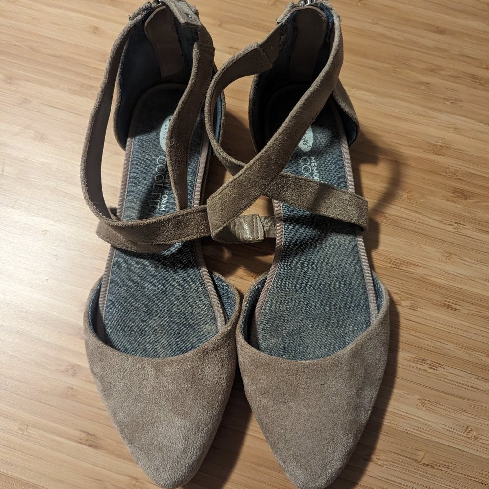 Dr. Scholl's Memory Foam Flat Sandal | Tan | Women's Size 8.5